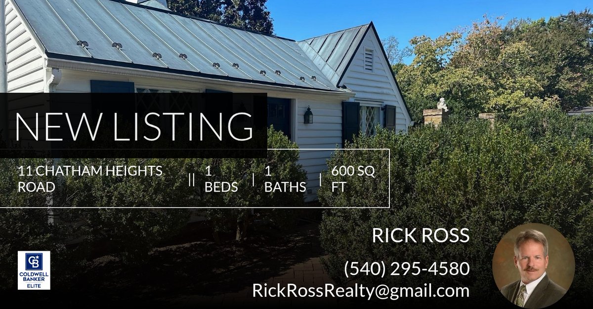 RickRossRealty's tweet photo. 📍 New Listing 📍 Take a look at this fantastic new property that just hit the market located at 11 Chatham Heights Road in Fredericksburg. Reach out here or at (540) 295-4580 for more information

Rick Ross Realtor®
Coldwell Banke... https://t.co/pePjdc0S1n https://t.co/C5gGQhdKyy