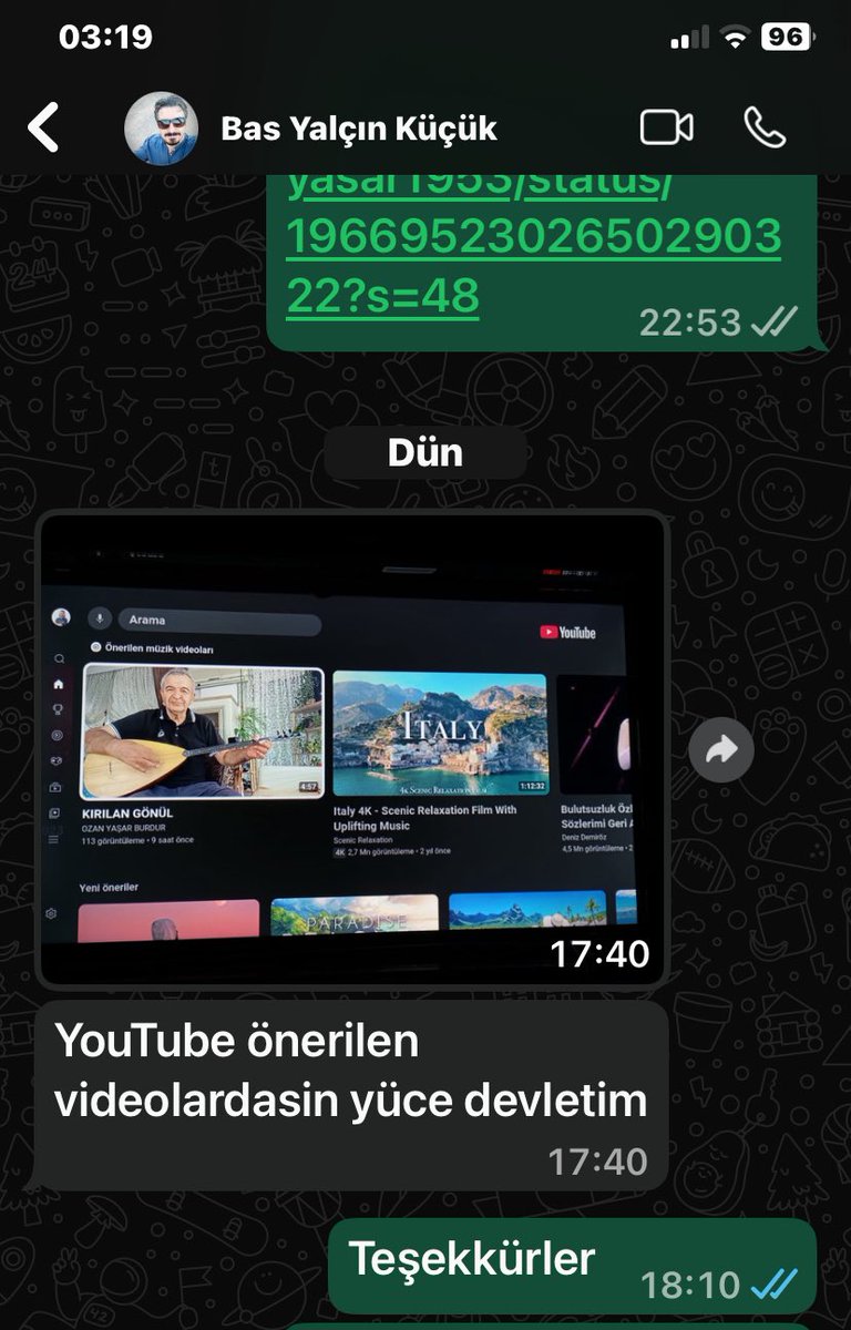 Sevgili Dostum Antalya Gazetecilerinden Yalçın Küçük den aldığım mesaj

youtu.be/OVdeyZLNv78?si…