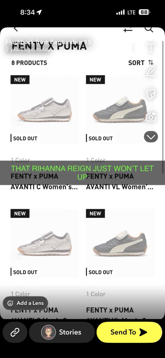 joecampp's tweet image. Two years ago today, #FentyxPuma launched their first products after a BRUTAL hiatus. The rollout began with these Avantis. I couldn’t even get my hands on the black ones at first because they sold out so quick; due to the fact that I overslept by 10 mins. I lost my mind.