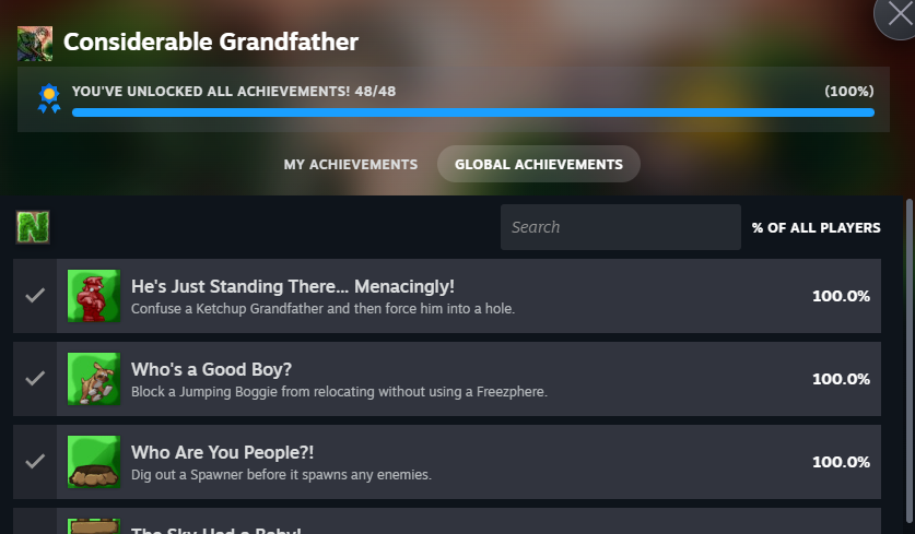 Niknokinater's tweet photo. I finally 100%ed my own game lel
#steamgame #steamachievements #indiegame https://t.co/A4EVD7QdrD