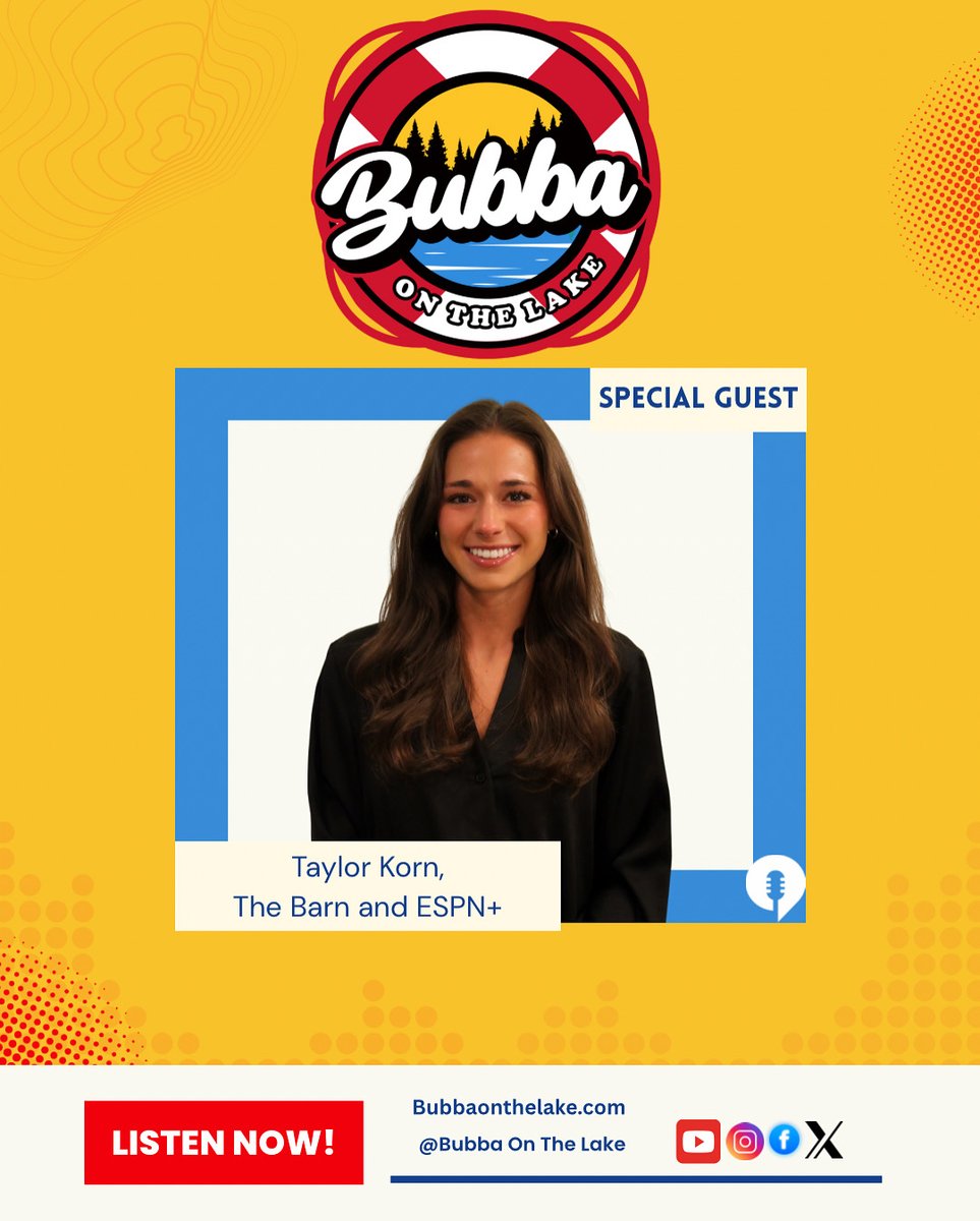 Catch Taylor Korn on this weeks edition of Bubba On The Lake!