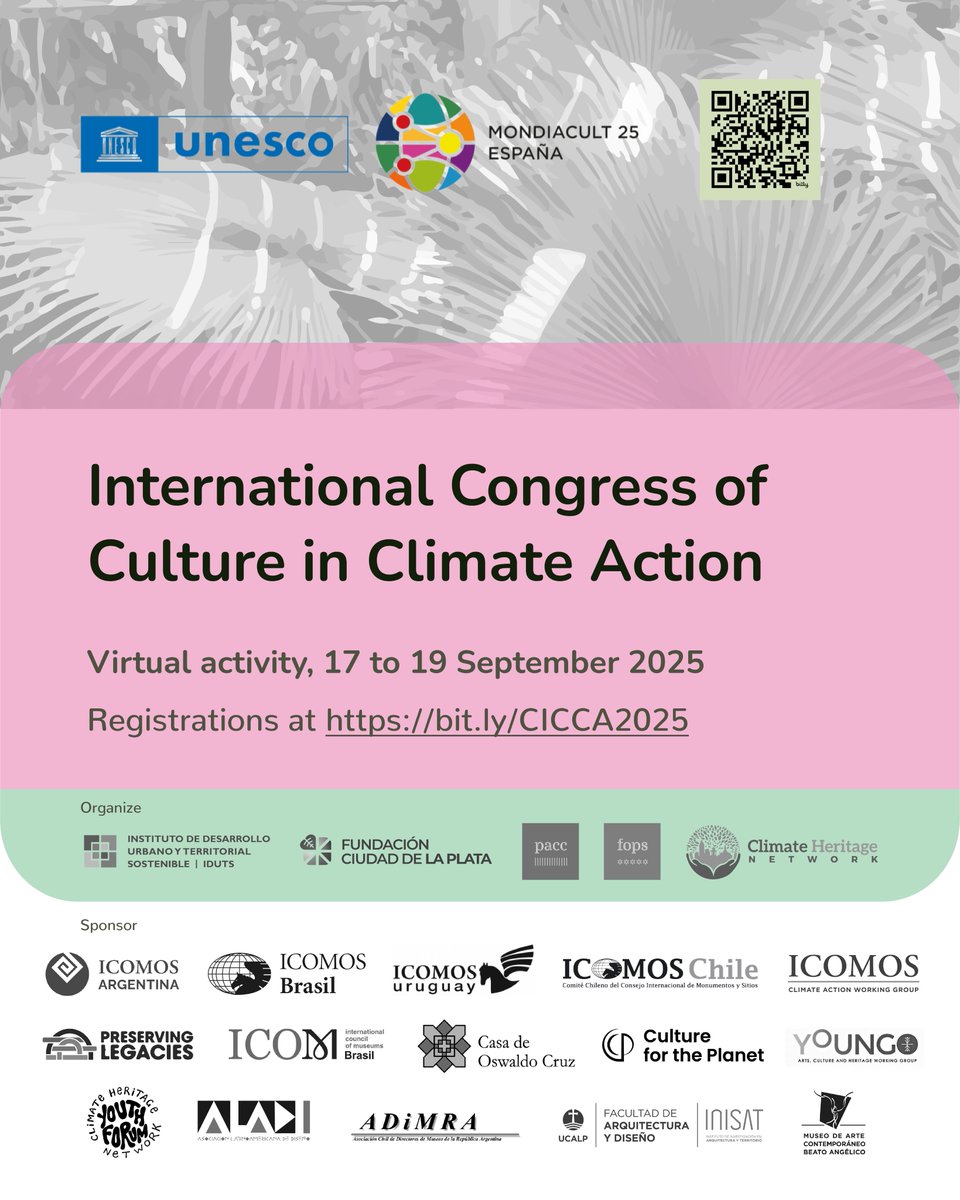 Iniciativa Patrimonio y Cambio Climático tweet media