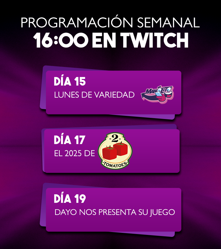 Con todo el lío de ayer, no subí la programación.
