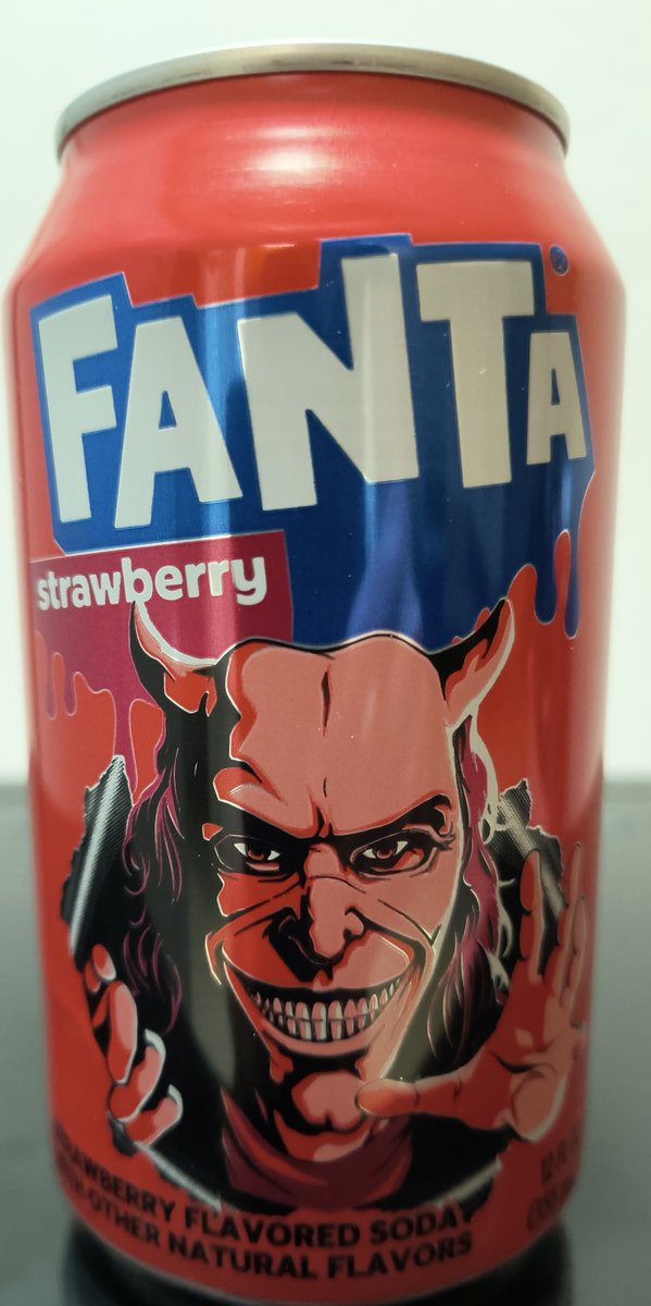 Review: the Grabber Strawberry Fanta Halloween soda.  Right mix of sweetness and flavor without that initial sweet jolt.  📞📞📞📞 /5.  Can't wait to see Black Phone 2 in theaters.