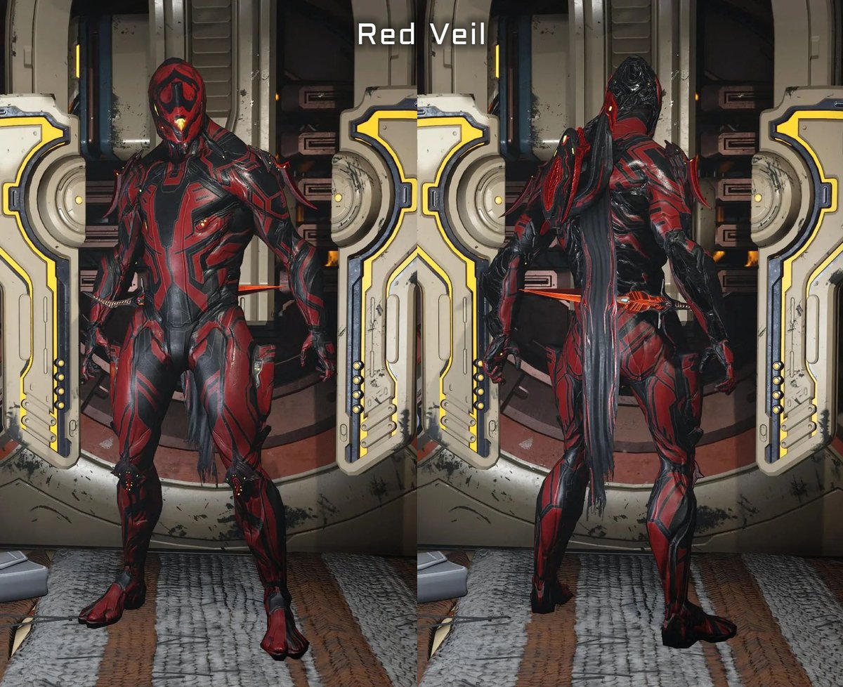 SubtleDuck89's tweet image. Red Veil Excalibur. 
#warframe #fashionframe