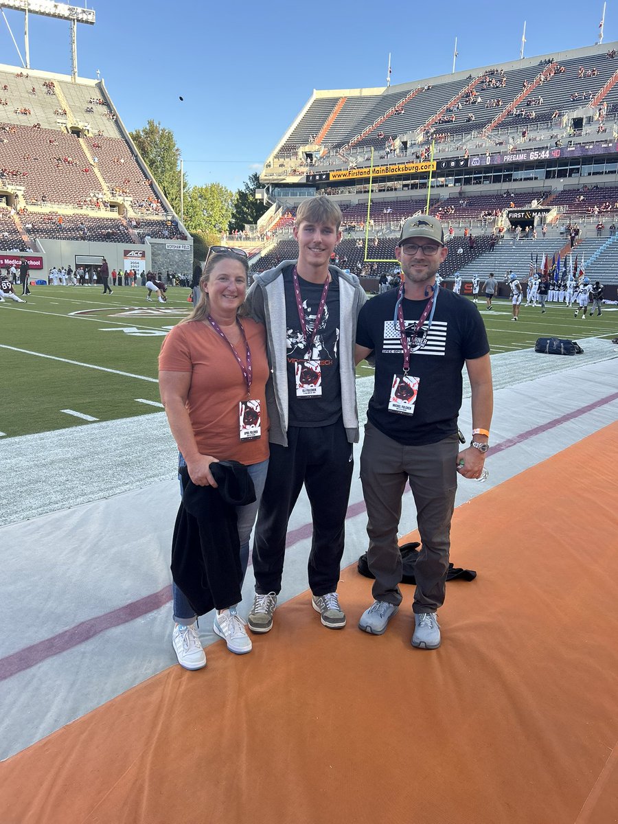 Had a great time at <a href="/HokiesFB/">Virginia Tech Football</a> this past weekend. Thanks to <a href="/coachstuholt/">Stu Holt</a> and <a href="/thecoachmccombs/">Brandon</a> for the hospitality.

<a href="/DanOrnerKicking/">DanOrnerKicking</a> 
<a href="/CoachCreason66/">Rob Creason</a>