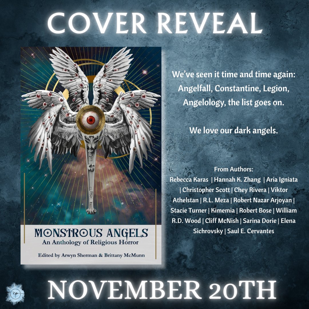 🚨COVER REVEAL🚨
Welcome to the Anthology of Religious Horror: Monstrous Angels.
 
Explore one of the most enduring questions of religious horror–why are angels so compelling as anti-heroes and/or villains?

#HorrorCommunity #shorts <a href="/ShermanArwyn/">Arwyn Sherman || ADD WE THE MISSING ON GOODREADS||</a>