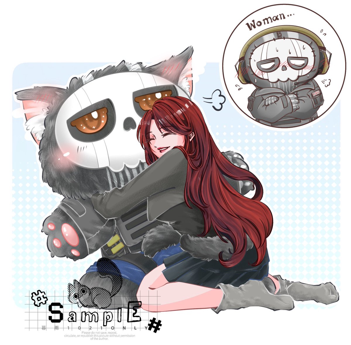 Celia_1021's tweet image. 共感娃娃 | 超大毛茸茸的中尉
#Ghost #ghost梦女 #梦向