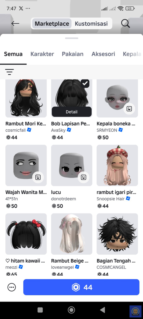 roblox_fess's tweet image. !roblox ini harga item emang lagi pada turun kah?