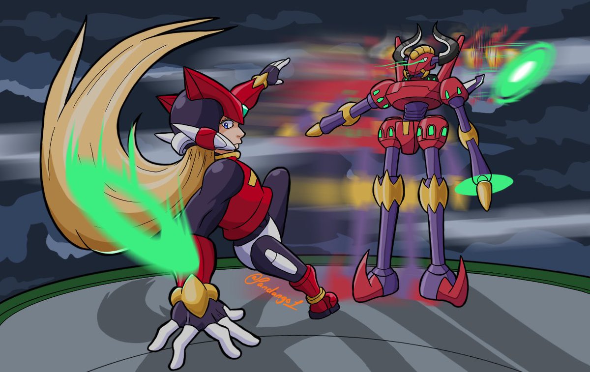 made some stuff for <a href="/AuroraNeonSmash/">Neon</a> 
had a lot of fun designing this guy.
#megaman #megamanx #megamanzero 
go watch his banger over here youtu.be/rFfKqFYPH7c