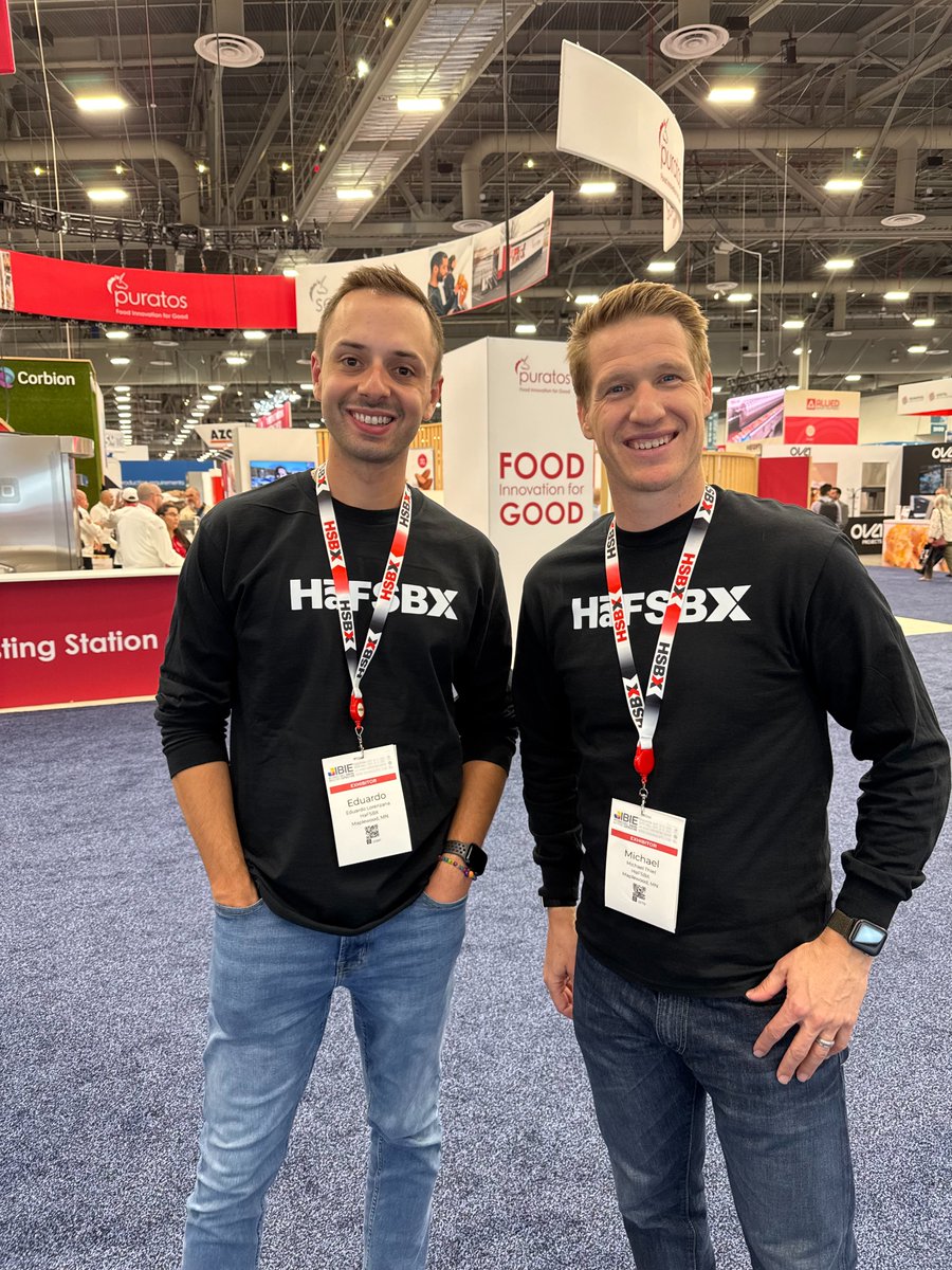 HaFSBXTeam's tweet photo. Having a great time at #IBIE2025 in Las Vegas! 🙌
We’re connecting with bakers &amp; partners, sharing ideas, and talking all things ingredient handling. 🧁🍰
📍 Booth #4627 — look for the matching red shoes 👟 #BakingIndustry #HaFSBX https://t.co/G5oDTqWEuq