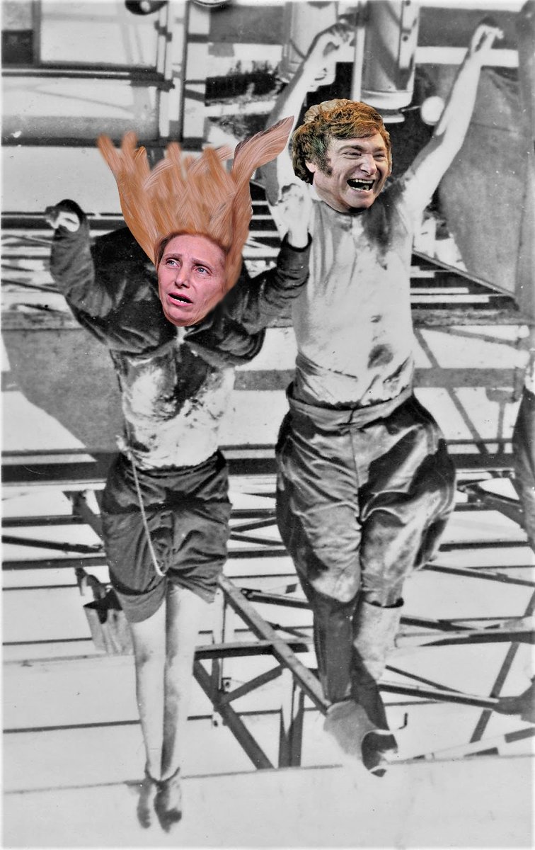 ÚNICA solución: (ver a Milei y su Esposarmana felices saltando y bailando en La Plaza🤩)

#CadenaNacional #GobiernoTerminado