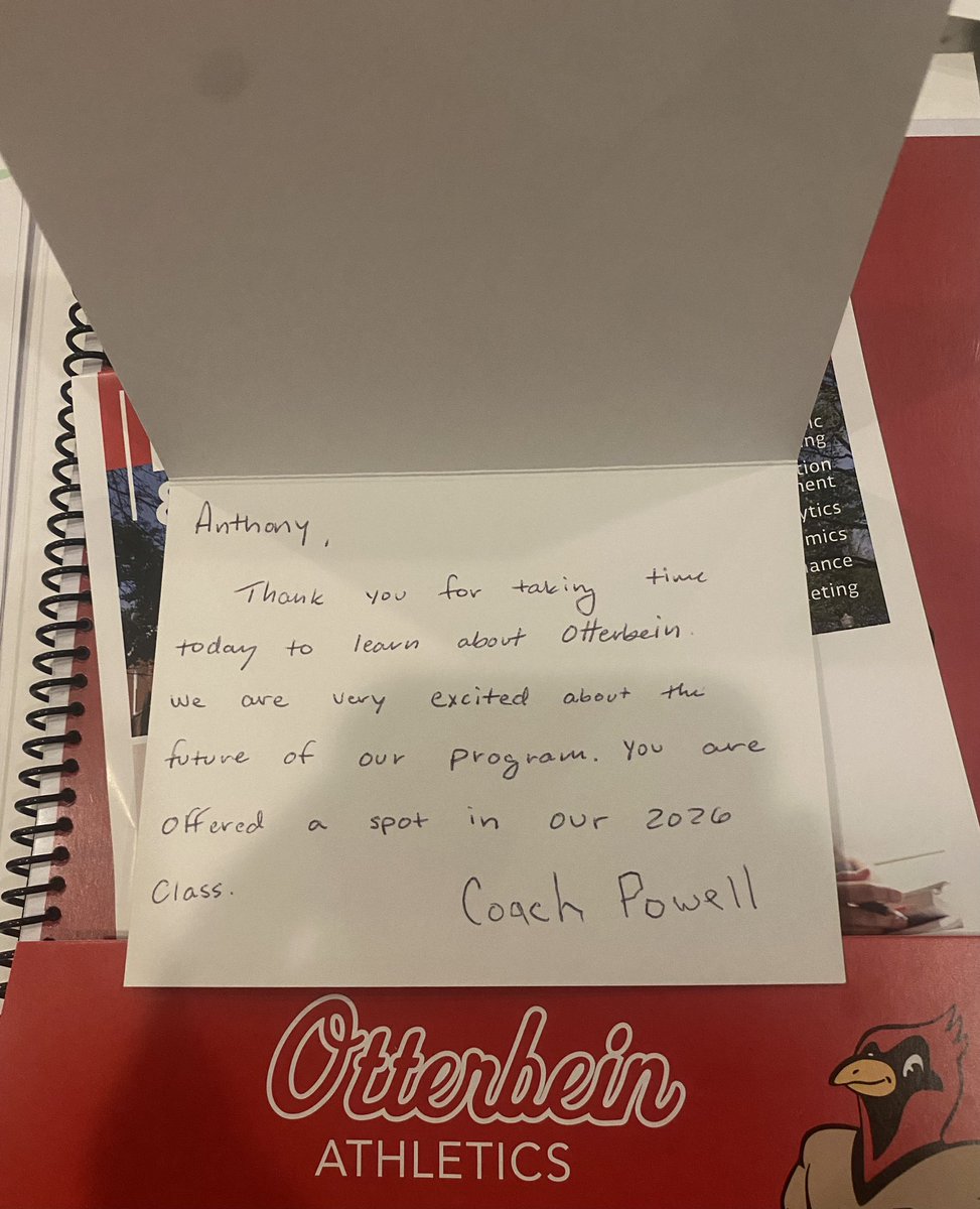 Anthony Varckette (@avarckette26) on Twitter photo Had an awesome visit at Otterbein today. Huge thanks to Coach Curnutte & Coach Powell for having me out. I had a great time and learned so much about the school. I am very happy to say I have received an offer from this program.
<a href="/brantcurnutte14/">Brantley Curnutte</a> <a href="/coachpowell35/">George Powell</a>
<a href="/DeSalesBaseball/">DeSales Baseball</a> Had an awesome visit at Otterbein today. Huge thanks to Coach Curnutte & Coach Powell for having me out. I had a great time and learned so much about the school. I am very happy to say I have received an offer from this program.
<a href="/brantcurnutte14/">Brantley Curnutte</a> <a href="/coachpowell35/">George Powell</a>
<a href="/DeSalesBaseball/">DeSales Baseball</a>