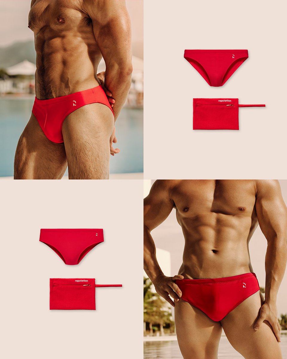 reputation_nyc's tweet photo. The Core Collection.
Crimson Red. Royal Blue. Olive Green. Black.
Minimal. Sculpted. Unapologetically bold.
Each arrives with its own matching pouch.
Built quietly. Worn boldly.
#ReputationSwim #SignatureCut #Drop001 #SwimBrief01 #OwnTheSilhouette #ReputationCollection #SwimInSilence