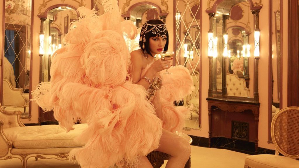 I was a girl with                                then I 
depression doing                       became a 
alright                                    showgirl overnight