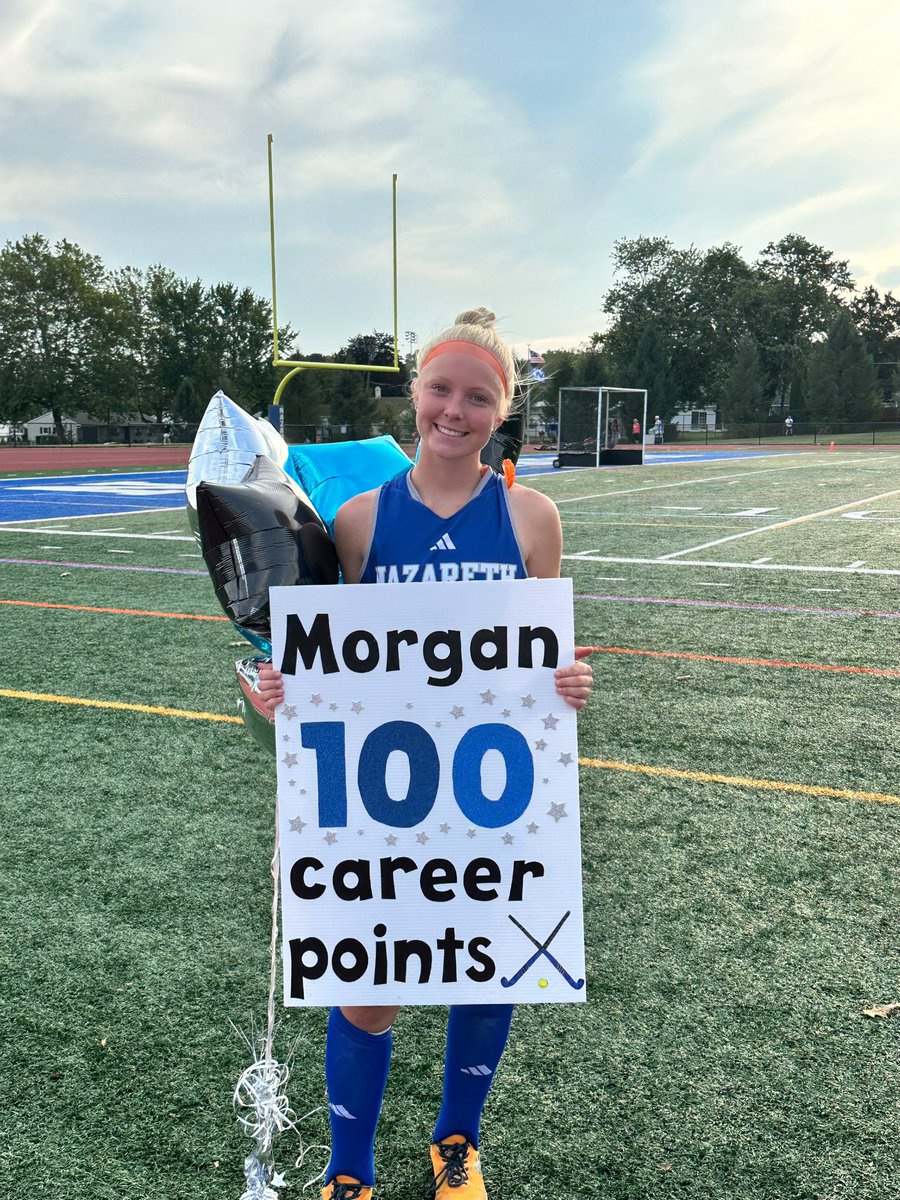 fh_naz's tweet image. Huge congratulations to Morgan Koch on achieving 100 career points 💪🏻💙🦅🏑