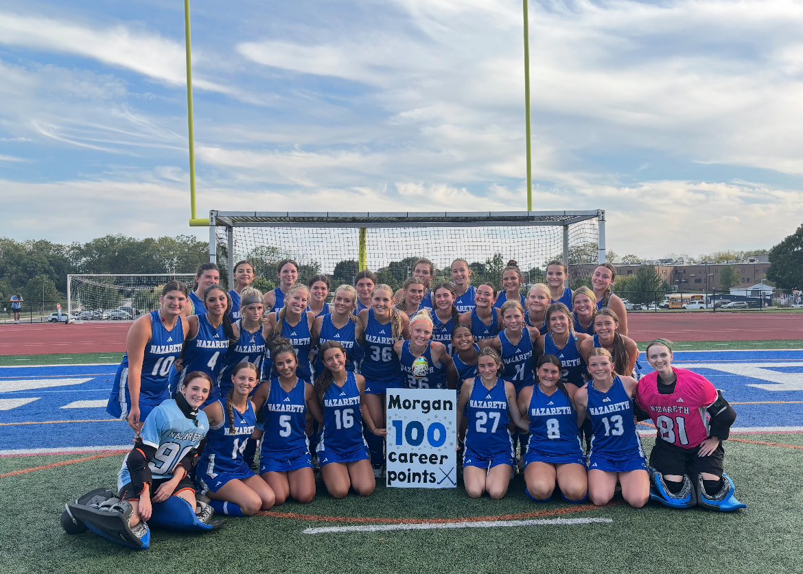 fh_naz's tweet image. Huge congratulations to Morgan Koch on achieving 100 career points 💪🏻💙🦅🏑