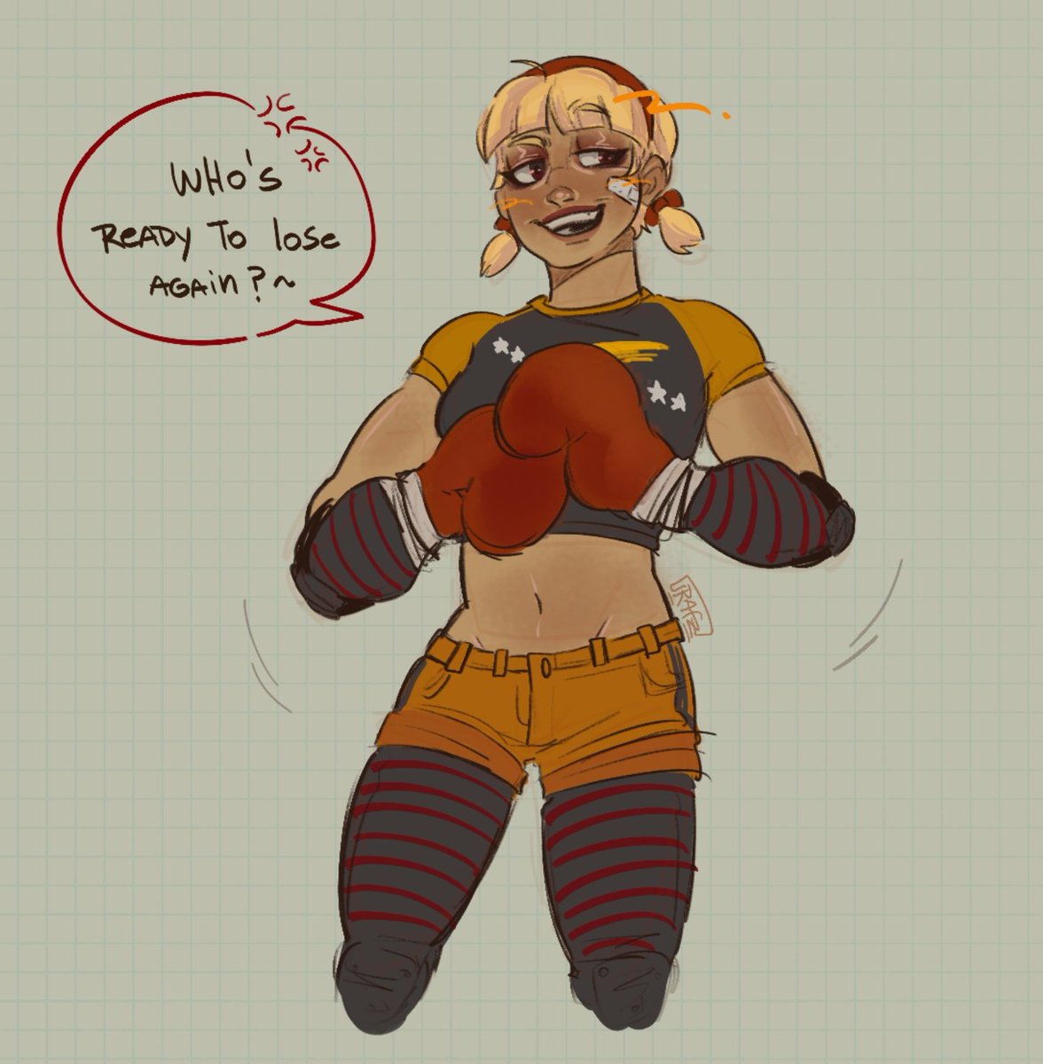 __rafz__'s tweet photo. Mi baddie favorita desde siempre 🧡🥊💥💥

#bbracing #beachbuggieracing #vectorunit #bbracingfanart #digitalart #sketch https://t.co/283UEY0pgn