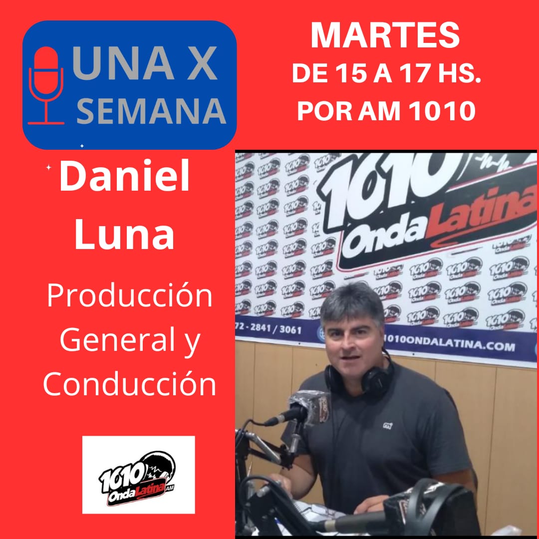 Martes  de 15 a 17 hs en <a href="/unaxsemana/">@unaxsemana</a> por AM 1010:
🎭 Adrián Luongo, director de "Una estatua en una plaza"  estreno en Teatro Tadrón. 🎤 María Rosa Fugazot, actriz de "Appstinencia"
📊 Lic. Horacio Rovelli analiza el discurso de Milei y sus efectos
#RadioEnVivo #Teatro #Economía