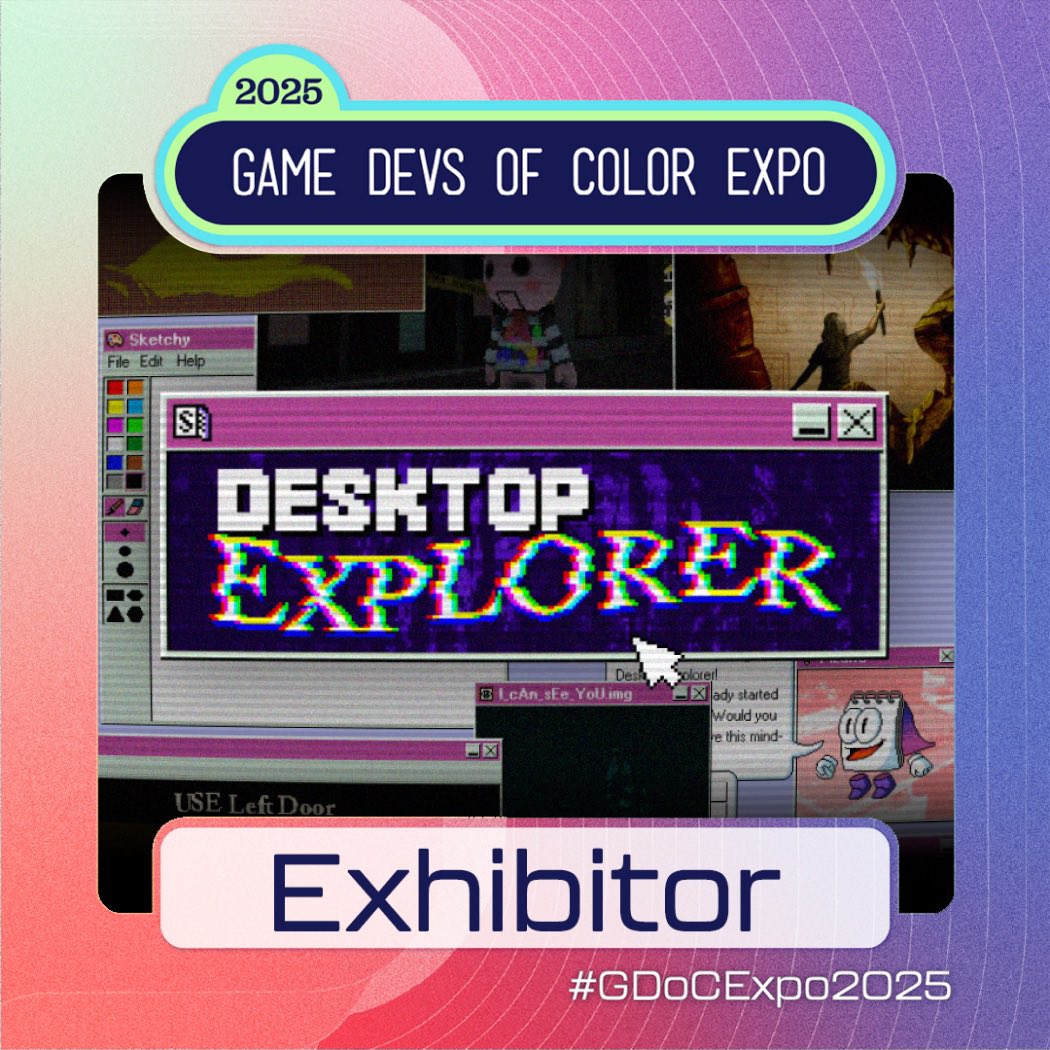 DesktopExplorer's tweet image. 🌈🎮 Desktop Explorer is part of the Game Devs of Color Expo Steam Showcase!
📅 Sept 16–22
✨ Check out all games here 👉 store.steampowered.com/sale/gdocexpo2…
#GDoCExpo2025