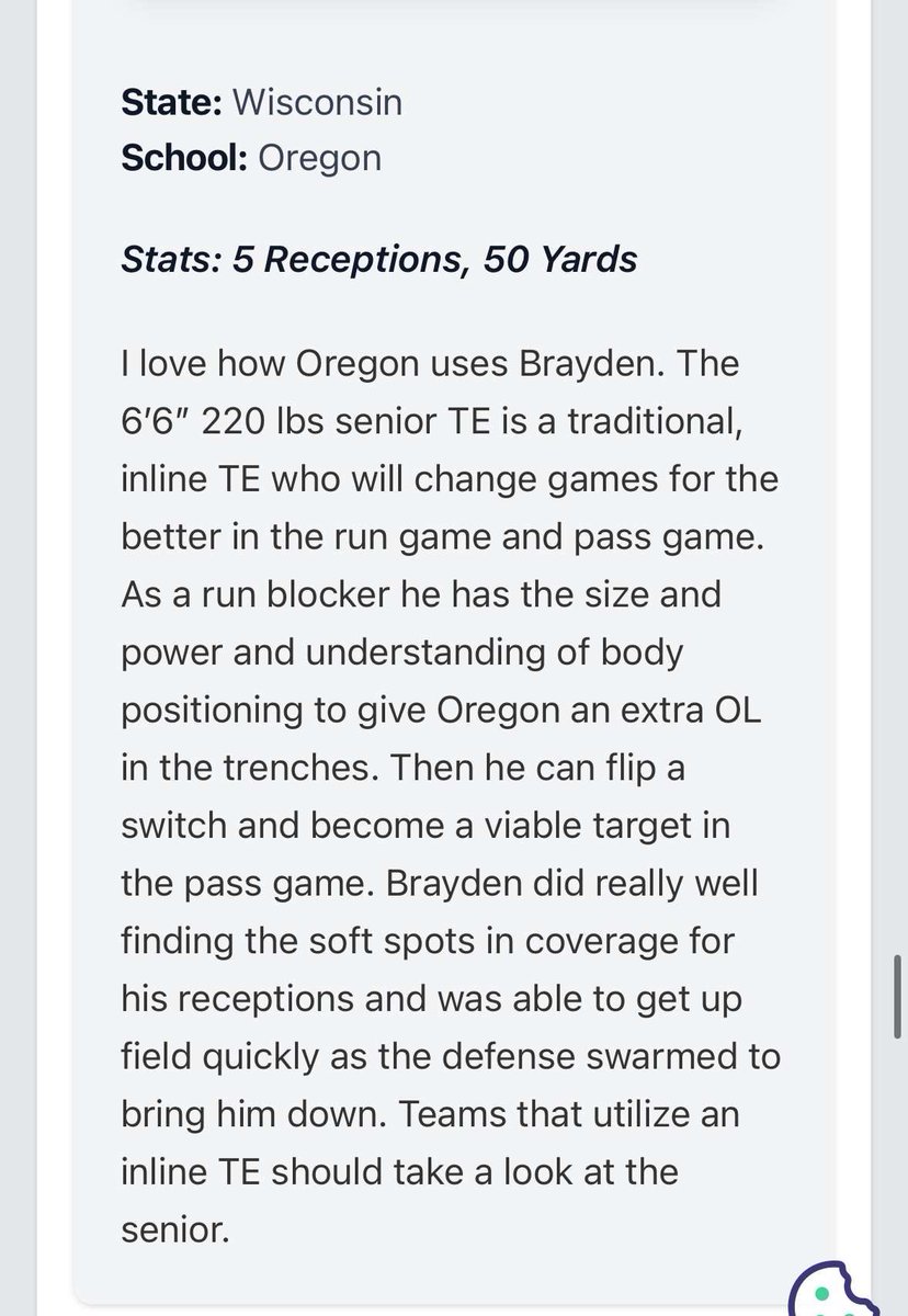 Thank you for the nice write up <a href="/MJ_NFLDraft/">Mark Johnson</a> !!!