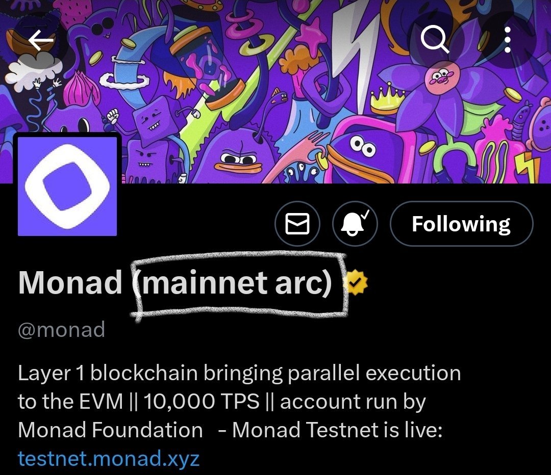 Monad mainnet arc 💜

Drop your Monad wallet address👇
