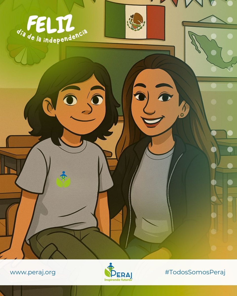 ¡Viva México!

En este día celebramos nuestra historia y nuestras raíces. Creemos firmemente que cada niña, niño y joven mexicano tiene el poder de impulsar y transformar nuestro país.
Sigamos inspirando futuros, porque la verdadera libertad se construye con educación para todos