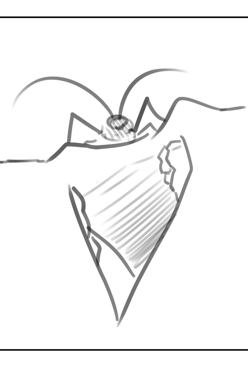 집에 처음으로 바퀴벌레가 출몰했는데 놓치는 바람에 너무 찝찝해서 그려본 낙서