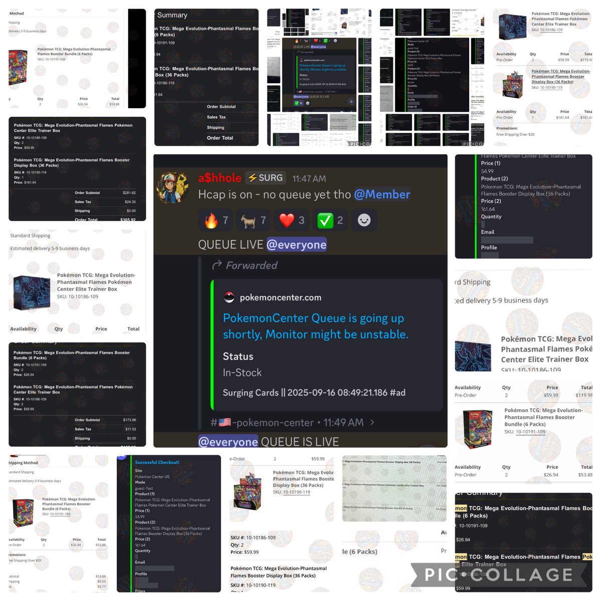 Happy Monday!!!  Check out the massive success Surging Cards had this morning on PKC’s pre-order of Phantasmal Flames.   Our server pinged 2 minutes before other servers and allowed many in our server to get in without a queue. 

Don’t miss future drops: discord.com/invite/surging…
