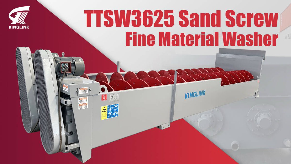 Kinglink_C's tweet image. Still worried about high mud content in sand &amp;amp; gravel and incomplete screening? Our precisely structured sand washer TTSW will solve your problems!#sandwasher #finematerialwasher #crushingmachine #washingmachine
