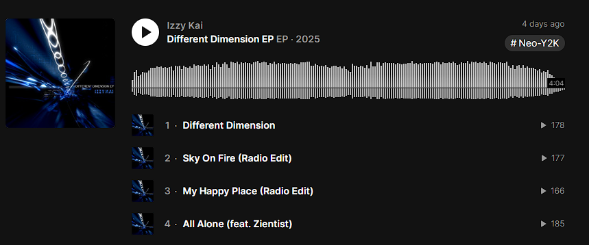 I'm really happy with the number of SoundCloud plays my very first EP has racked over these last few days! Thanks to everyone who listened!

Tell you what, I miiight drop a remix later this month on SoundCloud to celebrate😁