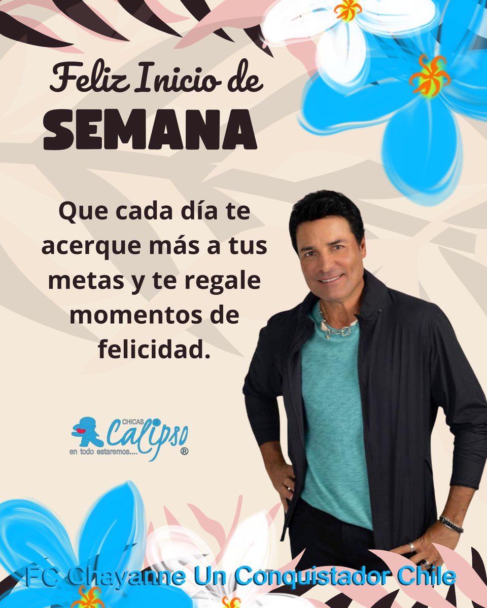 A nuestro querido <a href="/Chanchiguagui_1/">Giancarlo Santangelo</a> desearte unos días bellos bien bailamos y con recuerdos bellos cariños para ti desde #Maipu <a href="/CHICASDECALIPSO/">Fans Club Chicas de Calipso 🇨🇱</a> 🇨🇱💙💙💙💙