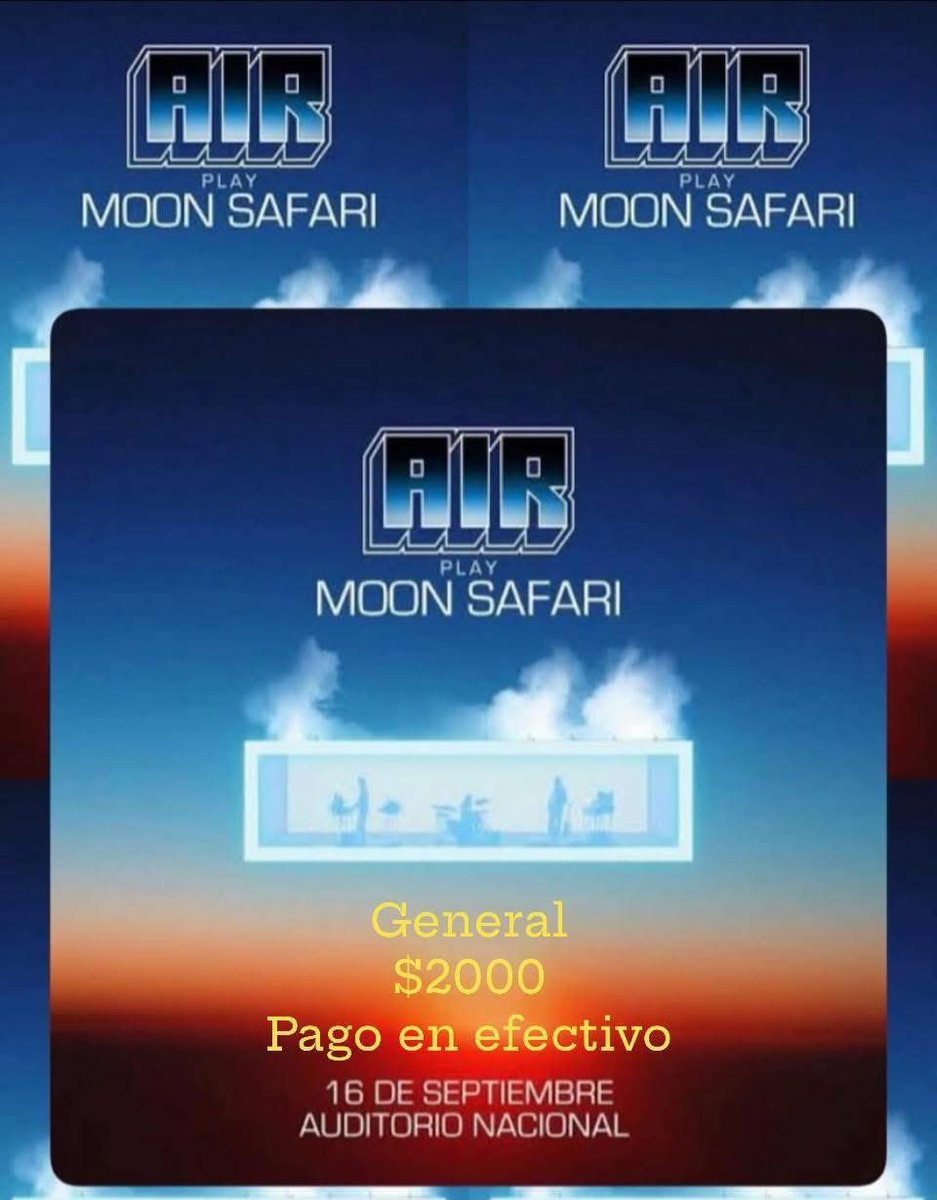 Se vendo boleto general para AIR en el Auditorio Nacional más barato. RT por fa.