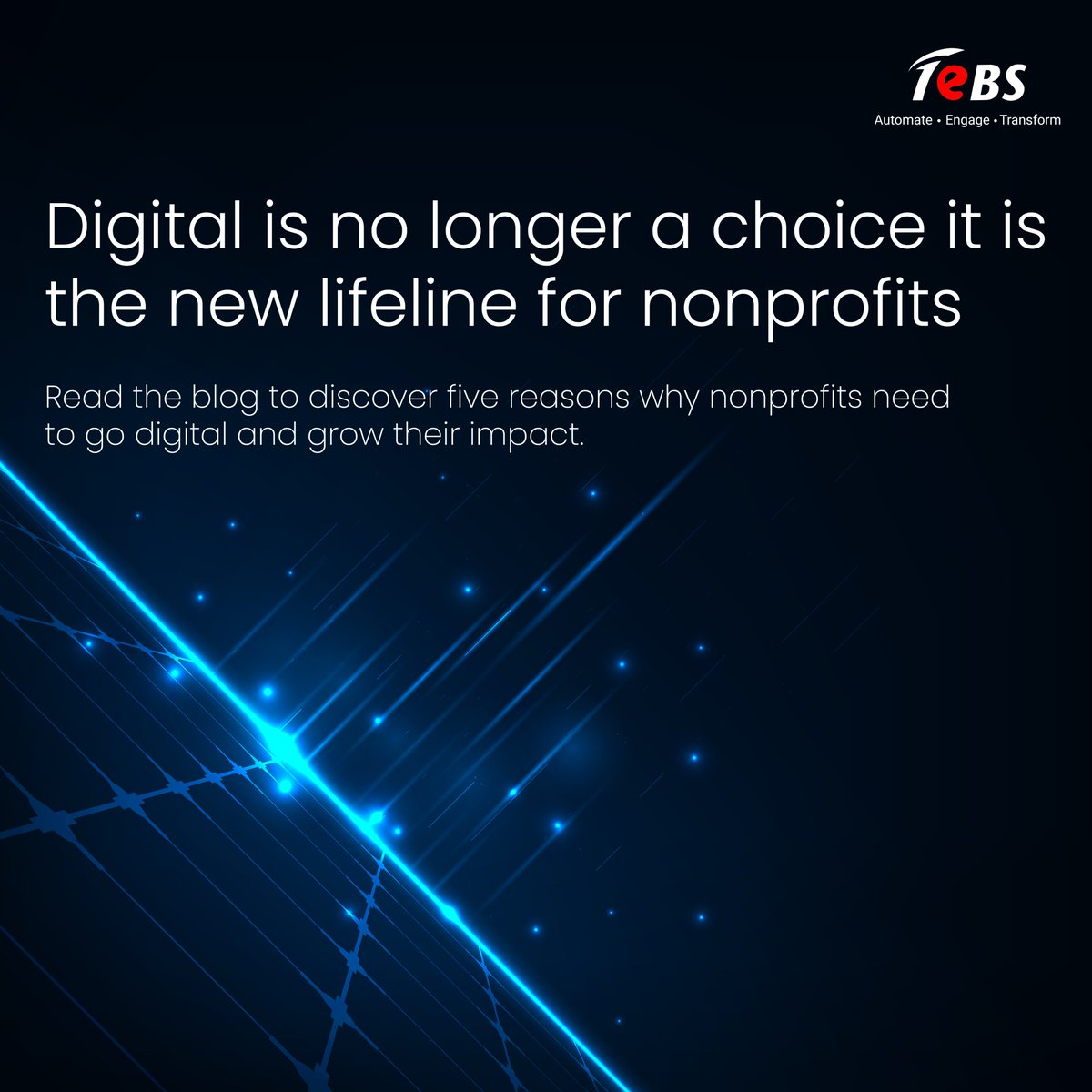 Nonprofits are leveraging digital transformation to boost impact, efficiency, and connection. TeBS supports this with platforms like CareSenz, built for mission-driven growth. Read the blog:

totalebizsolutions.com/blogs/five-rea…

#Nonprofit #GoDigital #CareSenz #TechForGood