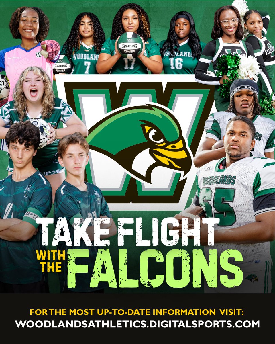 GreenburghCSD's tweet photo. Take Flight with the Woodlands Falcons!

The latest season is well on the way! Don’t miss a game! Come out, show your Falcon Spirit, and support the Falcons as they soar to new heights!

Check the full Fall Schedule at https://t.co/UzP7a35KpF https://t.co/jNw16KTutu