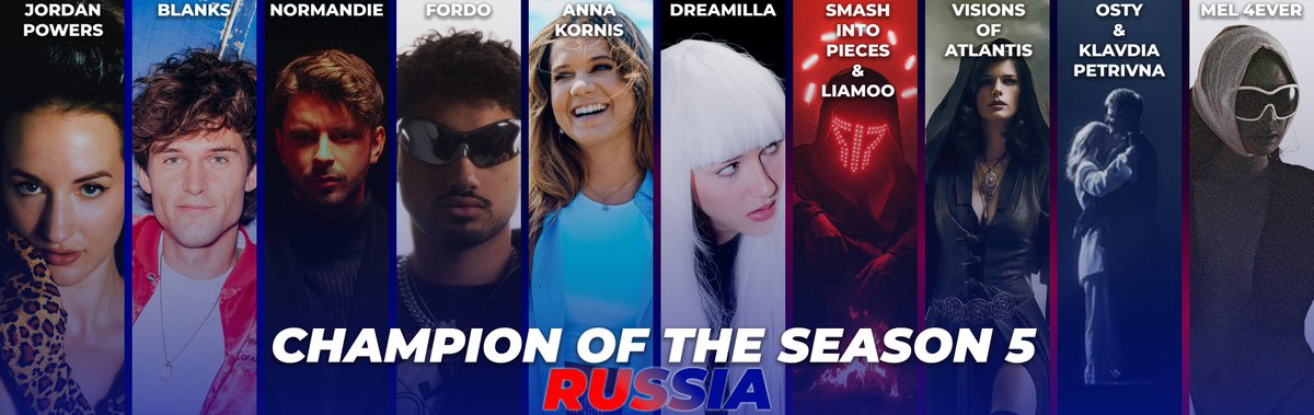 Russia are the Champions of Season 5 🏆
Congratulations to all the amazing artists who represented Russia this season, your strong results made this victory possible 🇷🇺