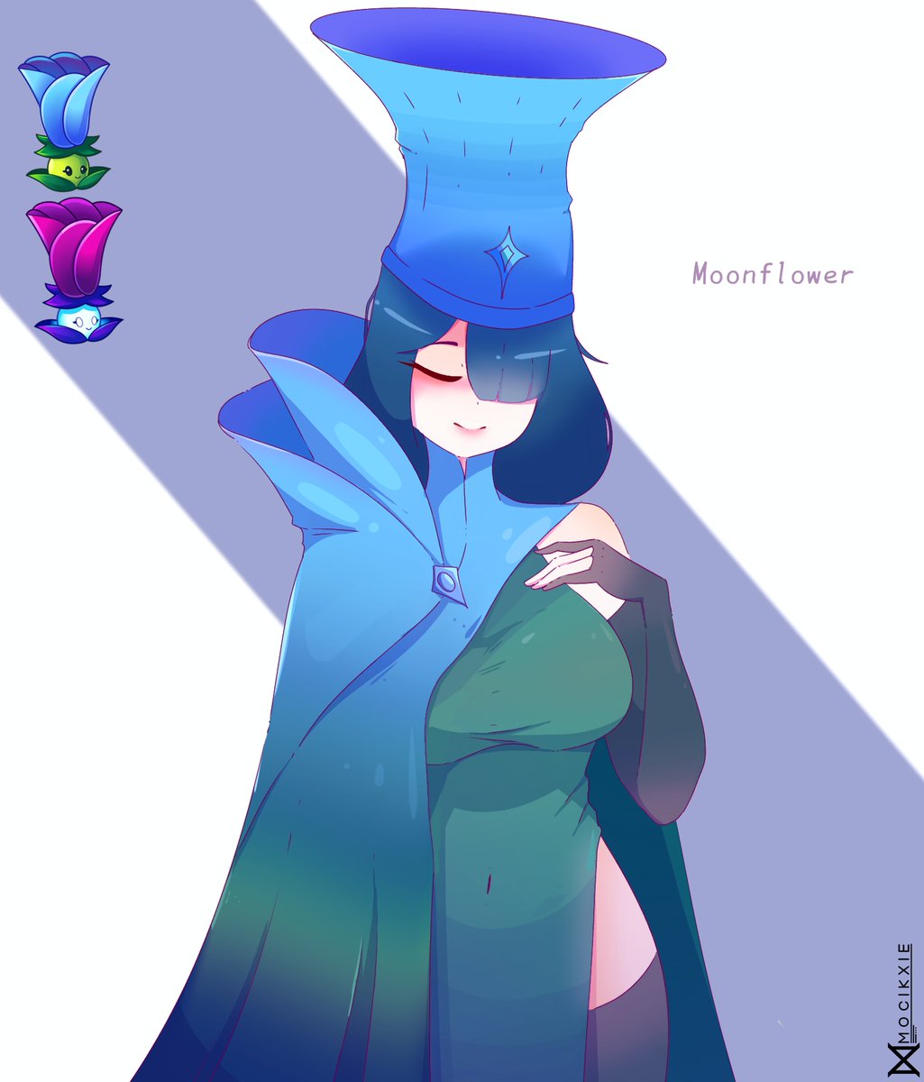PVZ2 Moonflower Fanart in my version #pvzfanart #pvz2 #fanart