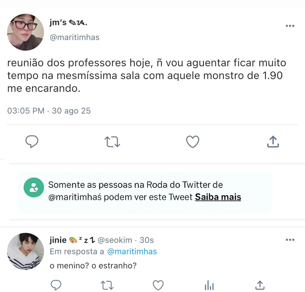 vmineterno's tweet photo. #jikookau 𖡎 sr. sprite

o professor jimin é conhecido pela doçura e acolhimento, enquanto o professor jungkook carrega a fama de carrancudo que nunca sorri.

tudo muda quando um aluno flagra jeon sorrindo para park, é quando as crianças decidem armar planos para juntar os dois. https://t.co/u1sbyCYBir