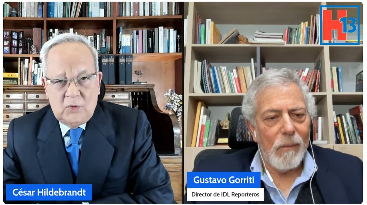 EN VIVO: Gustavo Gorriti, director de <a href="/IDL_R/">IDL-Reporteros</a>, en el programa de César Hildebrandt <a href="/ensustrece/">Semanario Hildebrandt en sus trece</a> 
youtube.com/live/8JOWS3jQo…