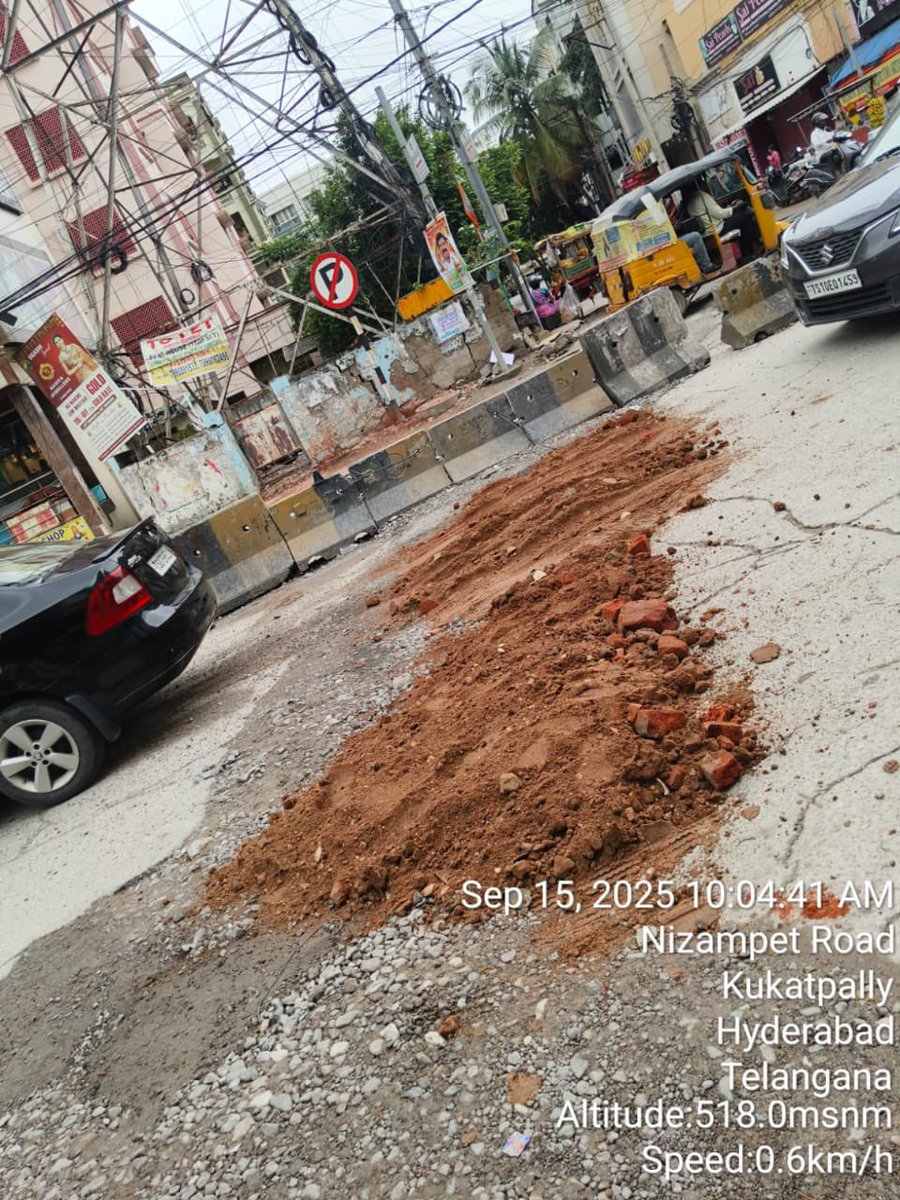 Thanks to JNTU traffic PS for temporary fix, but looking permanent solution from the government officials who are all responsible.
Please utilise properly our Tax amounts for public concerns.
<a href="/GHMCOnline/">GHMC</a> <a href="/CommissionrGHMC/">Commissioner GHMC</a> <a href="/gadwalvijayainc/">Vijayalaxmi Gadwal</a> <a href="/revanth_anumula/">Revanth Reddy</a> <a href="/KTRBRS/">KTR</a> <a href="/bandisanjay_bjp/">Bandi Sanjay Kumar</a>