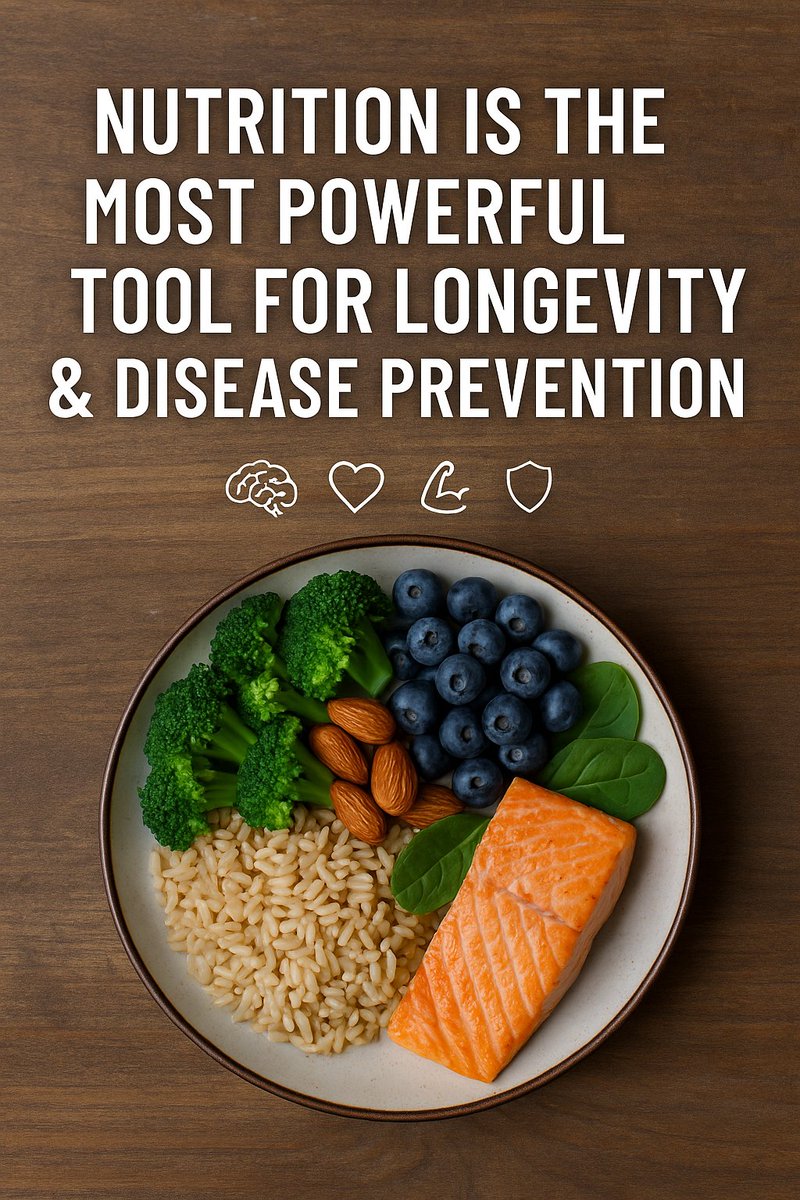 The Role of Nutrition in Longevity &amp; Disease Prevention 🥦✨
Every meal is more than just fuel — it’s information for your body. The nutrients you choose today can protect your heart, sharpen your brain, and strengthen your immune system for years to come.