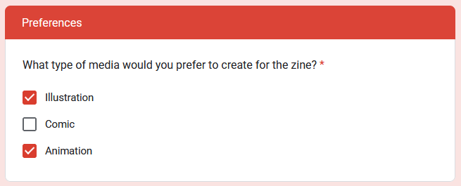 destinedfactor's tweet photo. @krisellezine are there going to be animations featured in the digital zine? is there a format/length in mind for this?

also for this question should i be picking multiple for one application if i'm interested to be in either? or separate applications for the different types? https://t.co/kfPeOp0z74