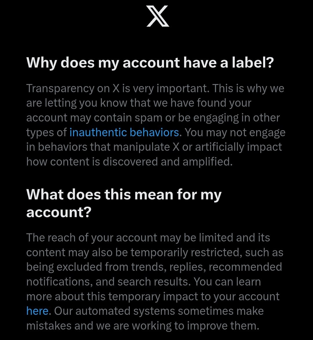 kingchumbastuff's tweet photo. I like how after I reported two separate accounts for engaging me in phishing activities/behavior my account gets the "temporary flag" 
I'm literally just interacting with content coming up on my feed. Not my fault if it's giveaways and contests and raffles
Fix the platform sir https://t.co/JFNrxxIhA9