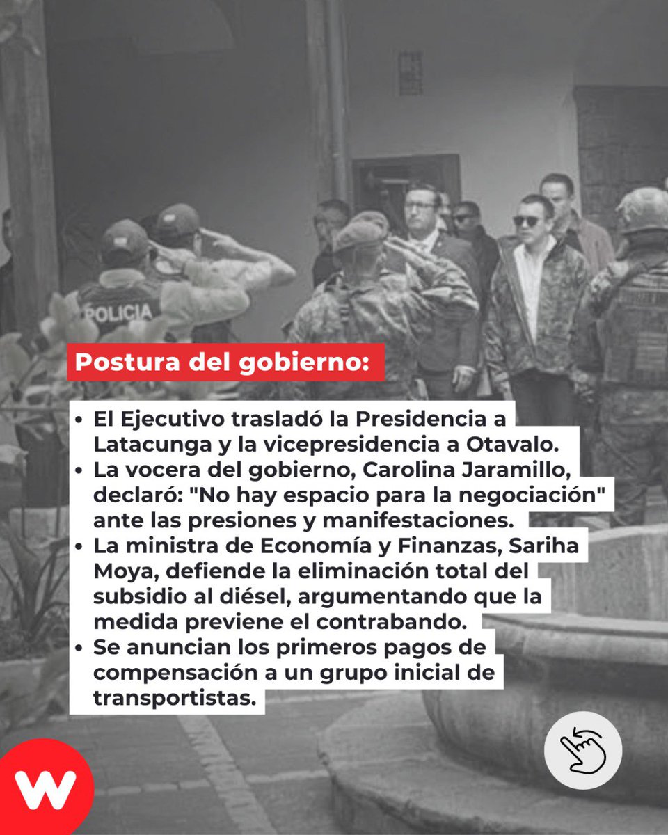 wambraEc's tweet photo. 📈 La decisión no es aislada: detrás del aumento del diésel están las condiciones impuestas por el FMI y una política económica que, una vez más, recae sobre los sectores populares. Cuando sube la gasolina, suben los alimentos, el transporte, los servicios y la vida cotidiana https://t.co/B32zp3KNvI