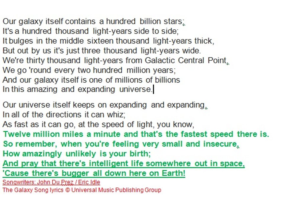 MagConception's tweet image. #auspol #nswpol #vicpol   #qldpol 
The &quot;Galaxy Song&quot; was written by Eric Idle and John Du Prez in  1983 -  nothing  has changed for the better since then