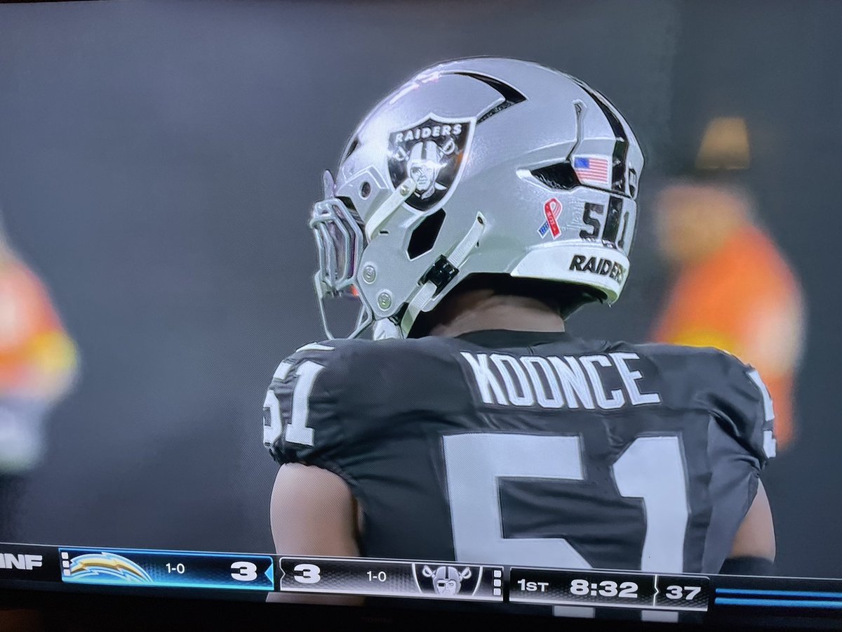 Great seeing Malcolm Koonce back healthy and making plays for the Raiders. 

#ForeverABull