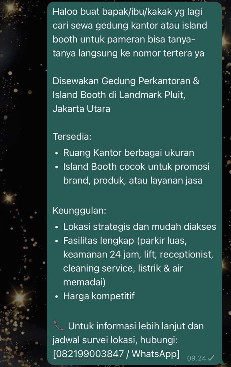 Disewakan Gedung Perkantoran &amp; Island Booth di Landmark Pluit, Jakarta Utara
#zonauang #forrent