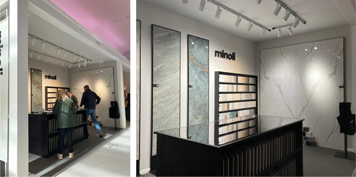 vision_display's tweet image. We’re proud to have designed and manufactured a range of bespoke large and small format tile displays for Minoli at this year’s FOCUS/25 in Chelsea.

A fantastic project bringing innovation and craftsmanship together for a stunning exhibition showcase!

#TileDesign #TileDisplay