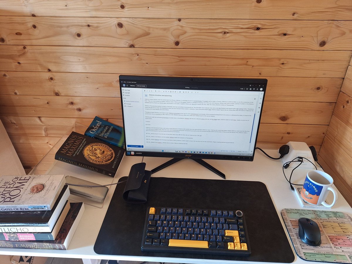 Sent a book off to my editor yesterday, which means today I get to start on a new book! I've got a rough outline already, and I'm pretty well researched on the period, so I'm diving straight in! #amwriting