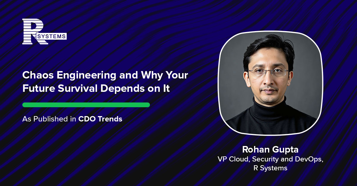 RSystems_Inc's tweet image. Rohan Gupta, #RSystems VP of Cloud, Security and DevOps, discusses with @CDOTrends how #ChaosEngineering will define the next decade of digital infrastructure. Read the full article here:

Check out the story here: hubs.li/Q03JtXZW0
 
#SDLC #AI #softwaredevelopment